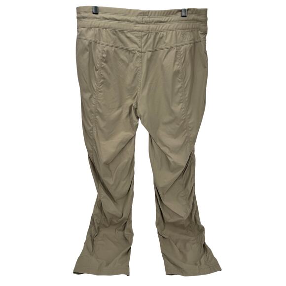 The North Face Aphrodite Pants Womens Large Khaki Tan Hiking Gorpcore UPF 40+ - Picture 3 of 10